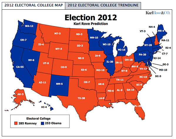 Karl Rove's Electoral Prediction