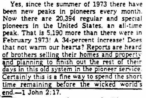 Kingdom Ministry May 1974 Excerpt